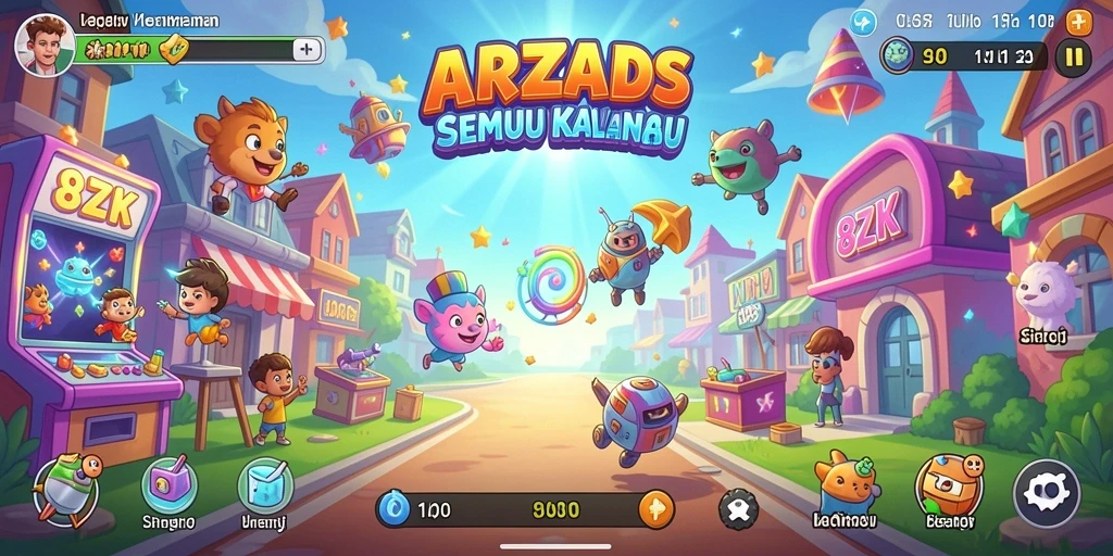 Tampilan gameplay 8ZK yang menarik dan dinamis.