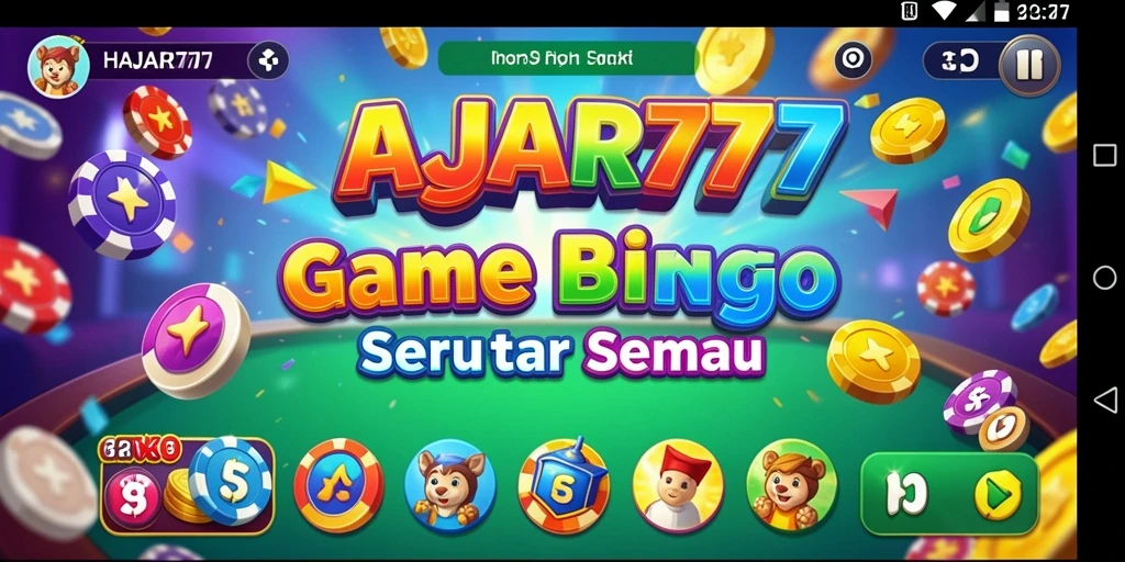 Screenshot gameplay Bingo HAJAR777 yang menarik dan interaktif.