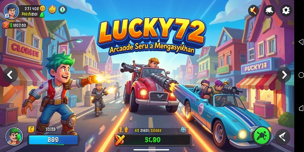 Tampilan gameplay LUCKY72 yang seru dan penuh warna.