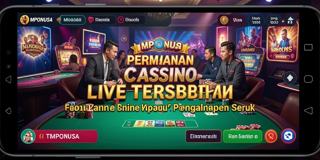 Tampilan menarik dalam permainan Live Casino MPONUSA.