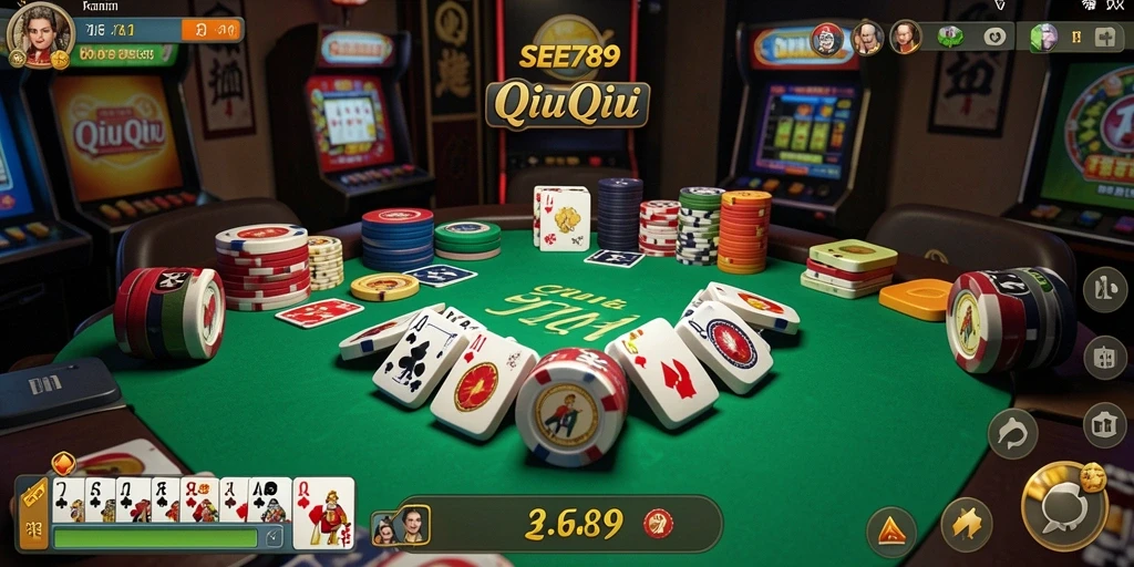 Tangkapan layar dari gameplay seru SEE789 QiuQiu.