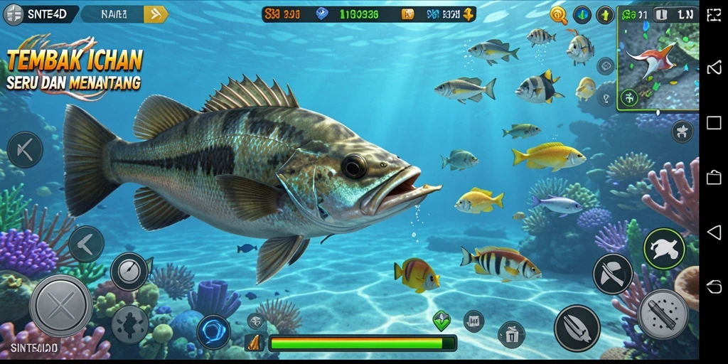 Tampilan gameplay Tembak Ikan yang menarik di SINTE4D.