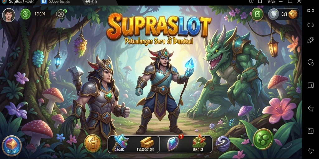 Tampilan gameplay yang menakjubkan dari SUPRASLOT dalam petualangan seru.